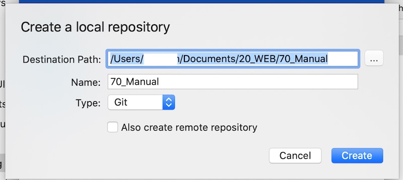 sourcetreeに追加するフォルダを選択